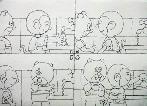 连环画简笔画 连环画简笔画六格