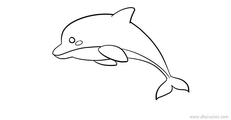 海豚儿童画怎么画 海豚简笔画图片大全