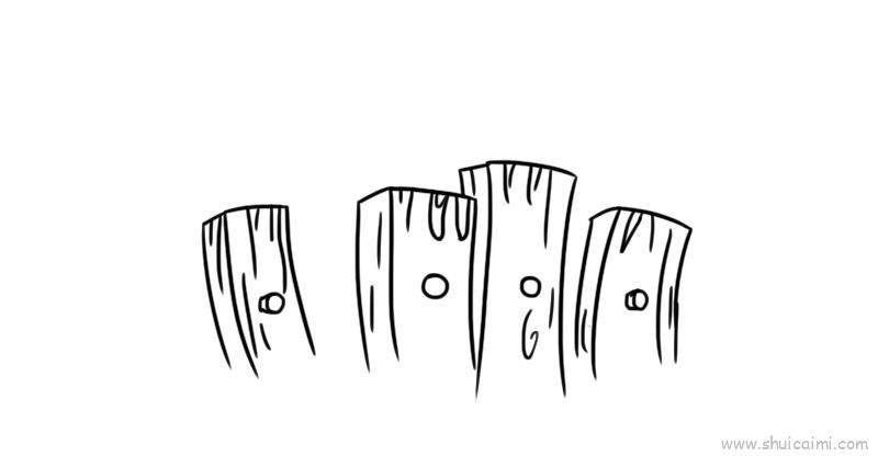 栅栏儿童画怎么画 栅栏简笔画图片大全