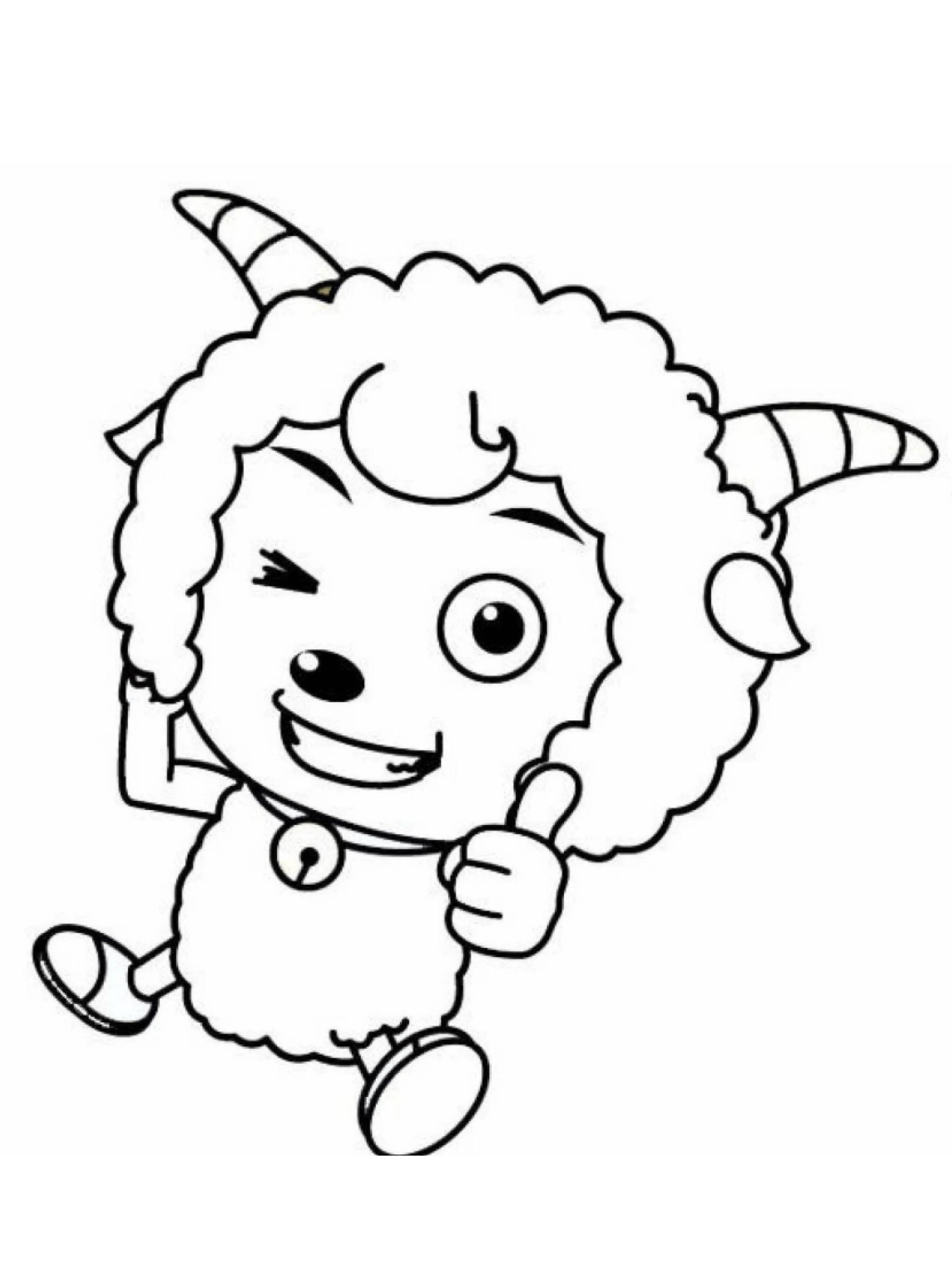 喜羊羊简笔画 喜羊羊简笔画图片大全