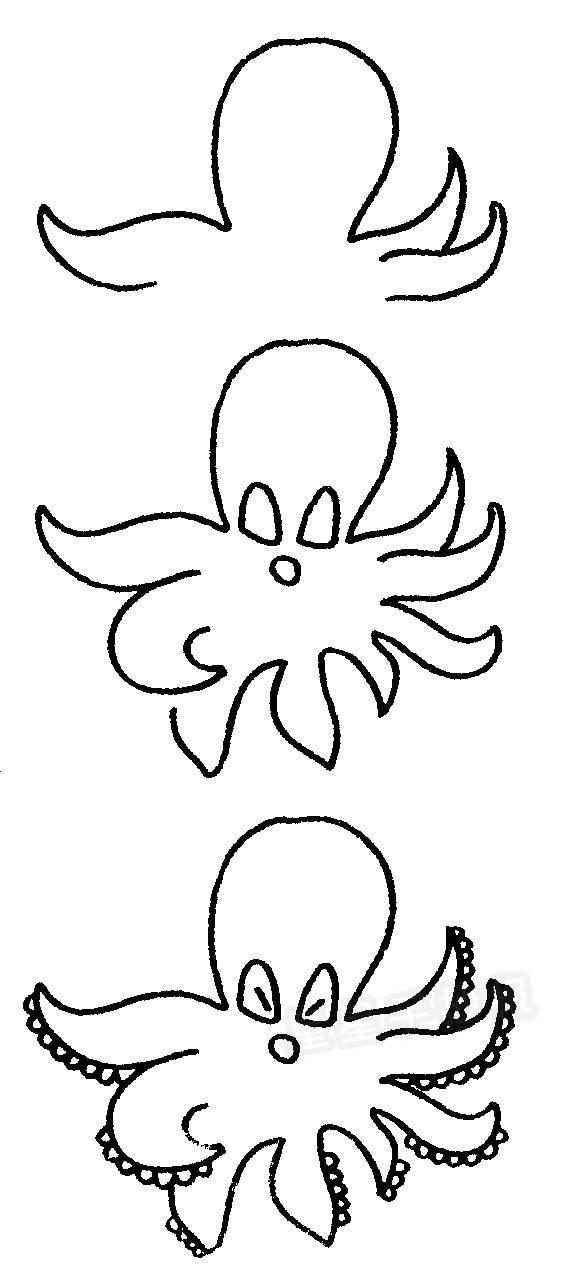 章鱼的简笔画 章鱼的简笔画可爱