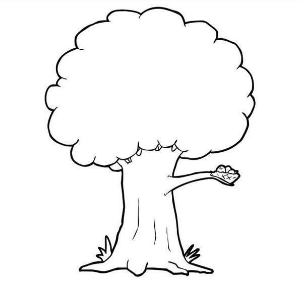 简笔画图片大全树 简笔画图片大全树木带颜色