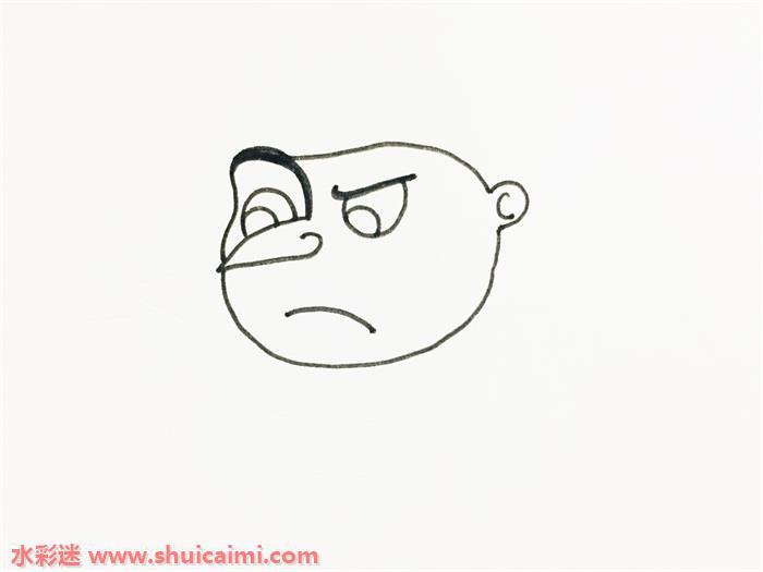 神偷奶爸格鲁怎么画 神偷奶爸格鲁简笔画简单又漂亮