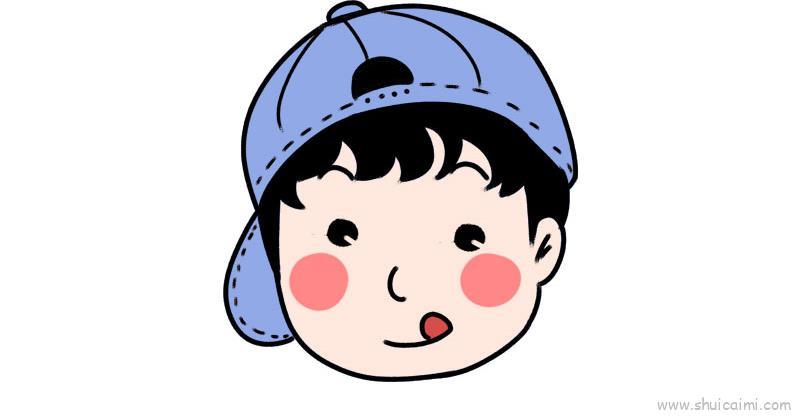 男孩头像儿童画怎么画 男孩头像简笔画简单又好看