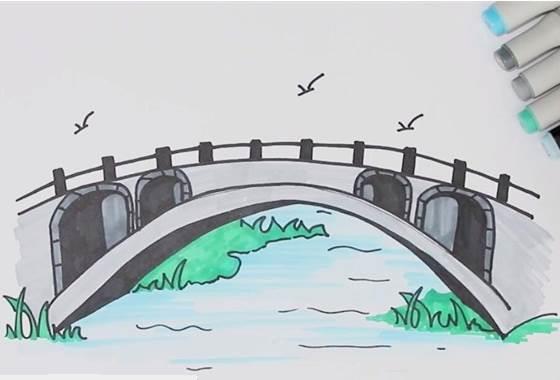 桥简笔画图片大全 海心沙桥简笔画图片大全