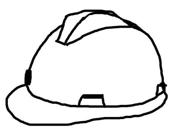 安全帽简笔画怎么画 安全帽简笔画