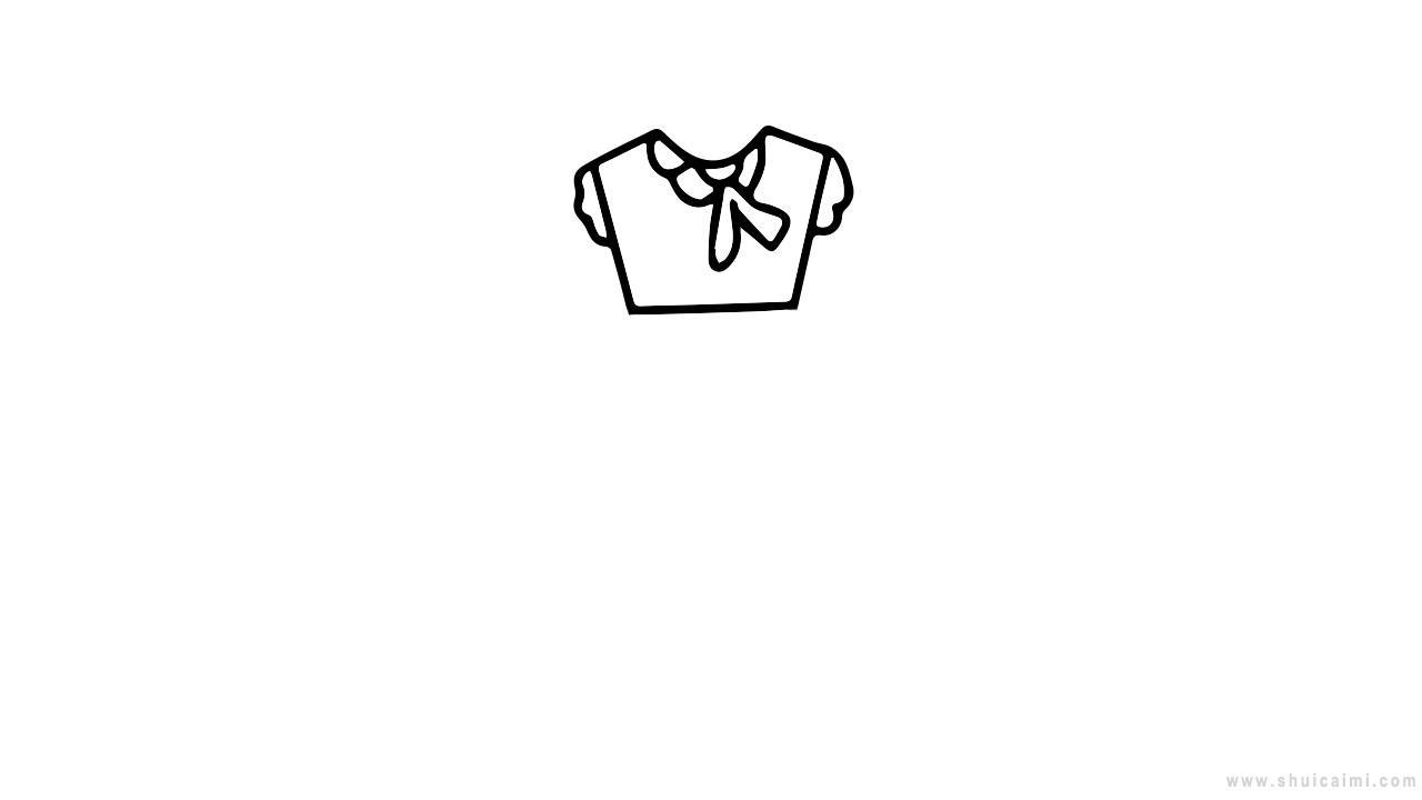 公主裙子简笔画怎么画 公主裙子简笔画步骤