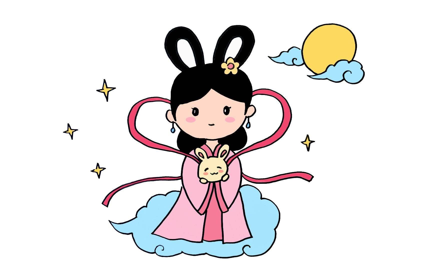 嫦娥简笔画 嫦娥简笔画怎么画