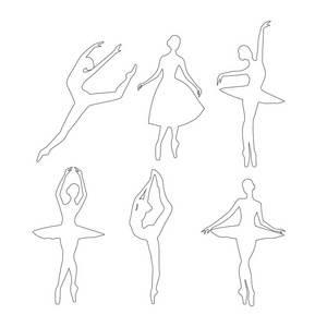 芭蕾舞简笔画图片大全 芭蕾舞简笔画女孩