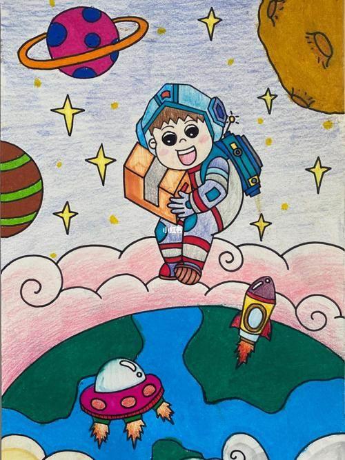 太空人简笔画 太空人简笔画简单又漂亮