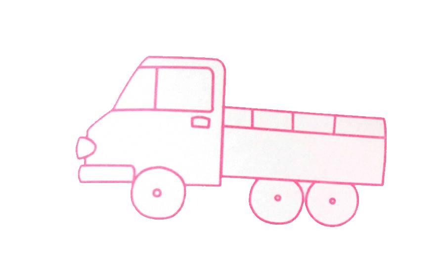 卡车简笔画 卡车简笔画儿童