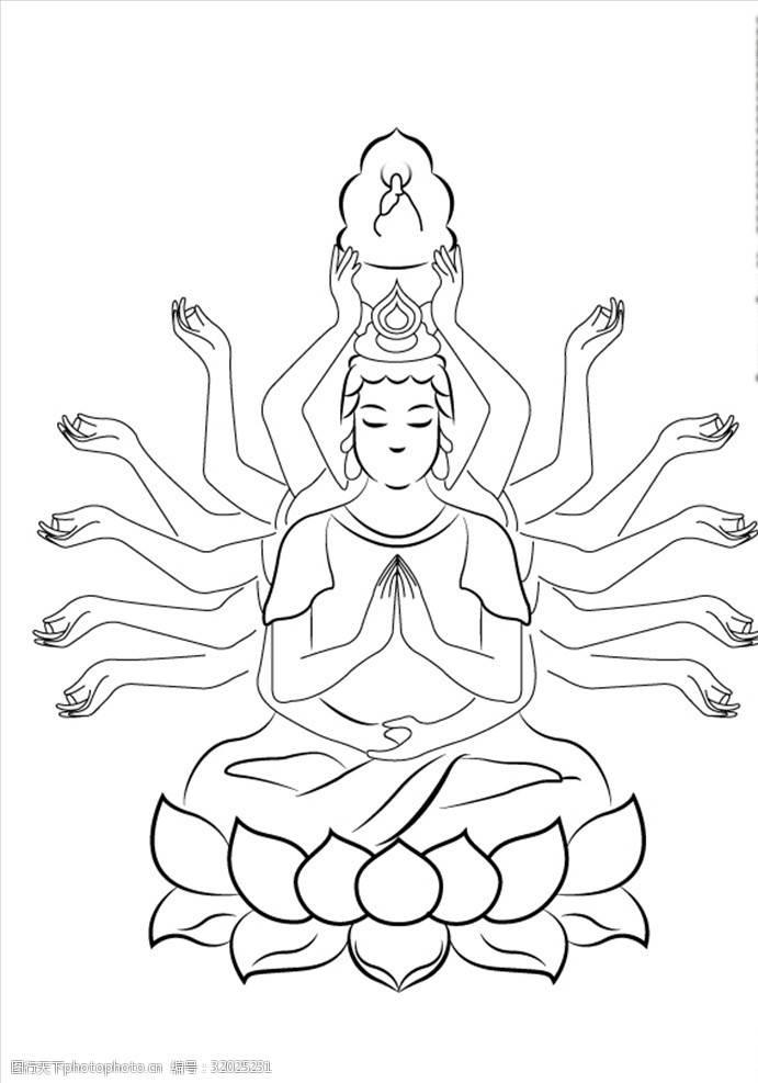 观音菩萨怎么画简笔画 观音菩萨怎么画简笔画真相