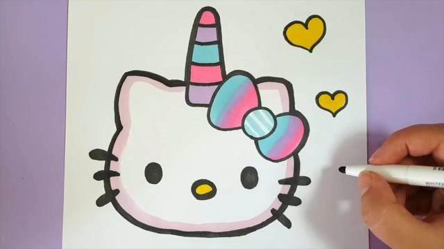 hello kitty简笔画 hellokitty简笔画图片