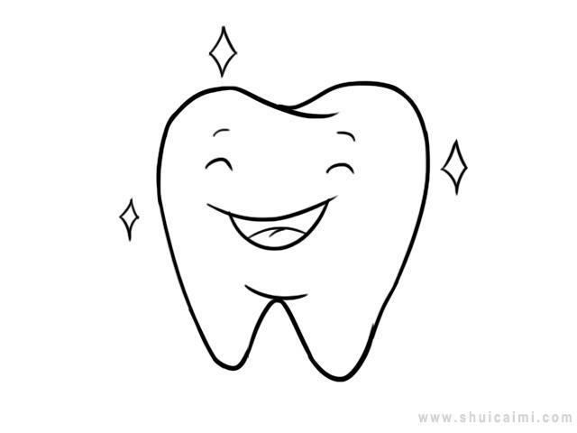 牙齿简笔画怎么画 牙齿简笔画好看