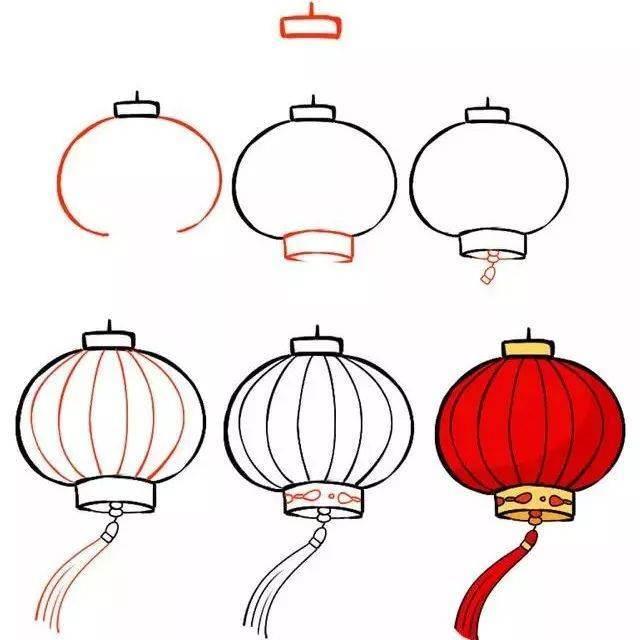 灯笼简笔画 灯笼简笔画儿童画