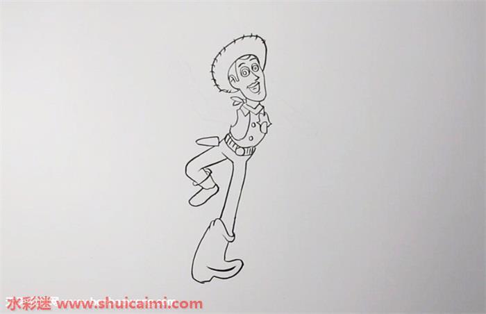 玩具总动员胡迪怎么画 玩具总动员胡迪简笔画简单易画彩色