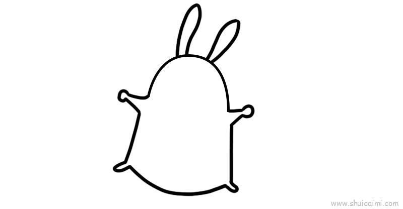 小白兔儿童画怎么画 小白兔简笔画图片