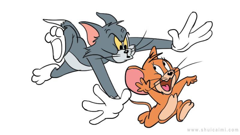 猫和老鼠简笔画怎么画 猫和老鼠简笔画图片大全