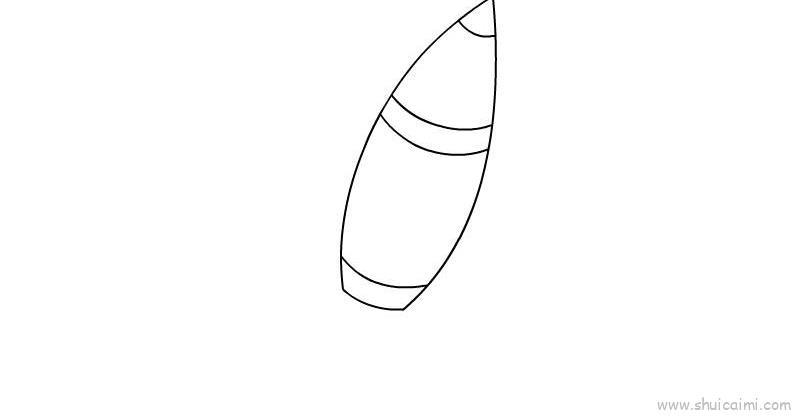 火箭儿童画怎么画 火箭简笔画步骤