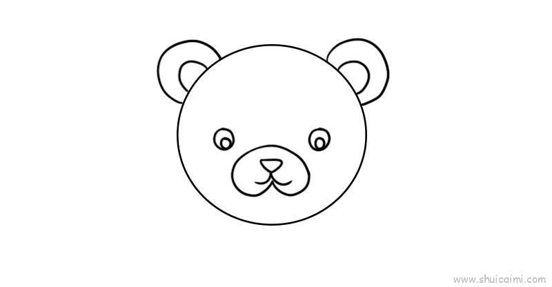 圆形动物头像儿童画怎么画 圆形动物头像简笔画简单
