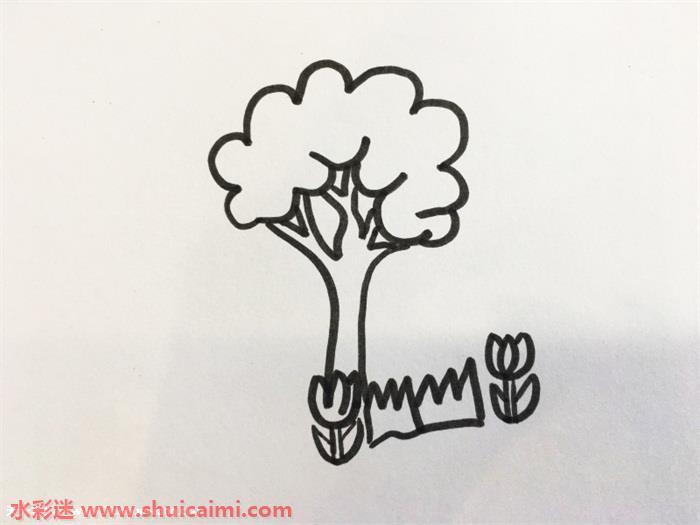 花草树木怎么画 花草树木简笔画简单又漂亮彩色