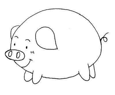 简笔画猪 简笔画猪可爱