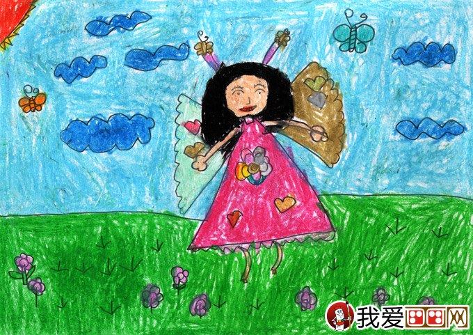 水彩人物卡通梦想画《快乐小仙女》5岁儿童画简笔画怎么画 水彩人物卡通梦想画《快乐小仙女》5岁儿童画简笔画简单又好看