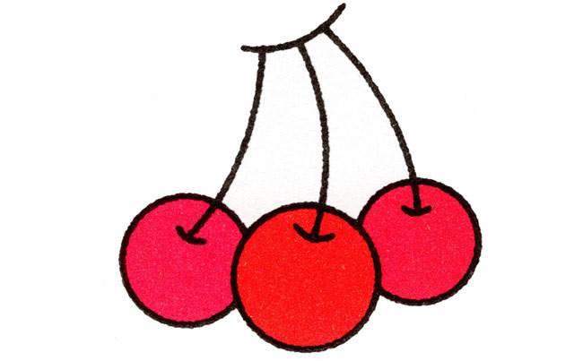 樱桃简笔画 樱桃简笔画简单