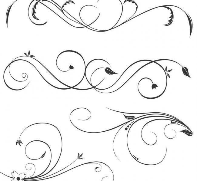 线描装饰线条简笔画 线描装饰线条简笔画图片大全