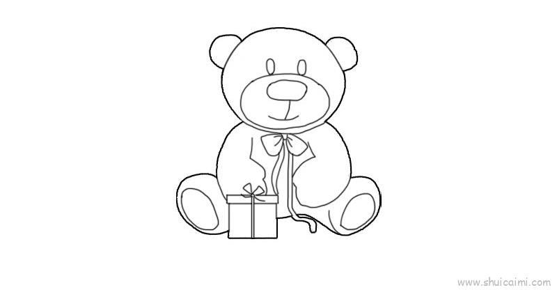 小熊玩具儿童画怎么画 小熊玩具简笔画顺序