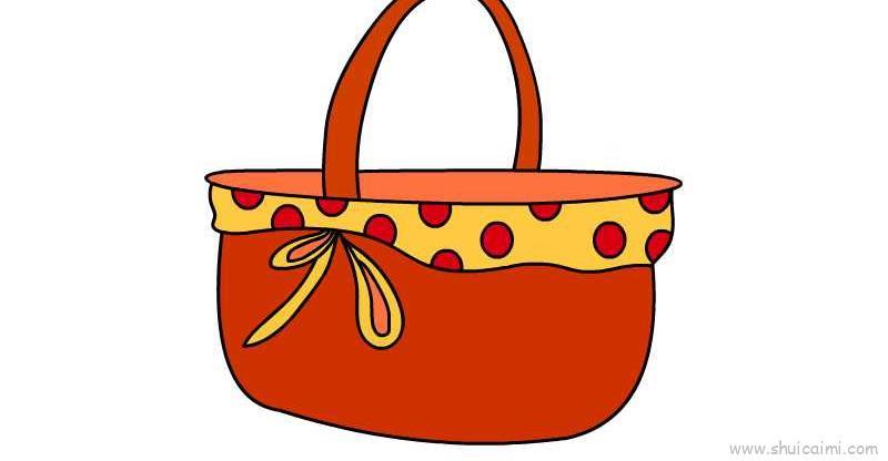 篮子儿童画怎么画 篮子简笔画步骤