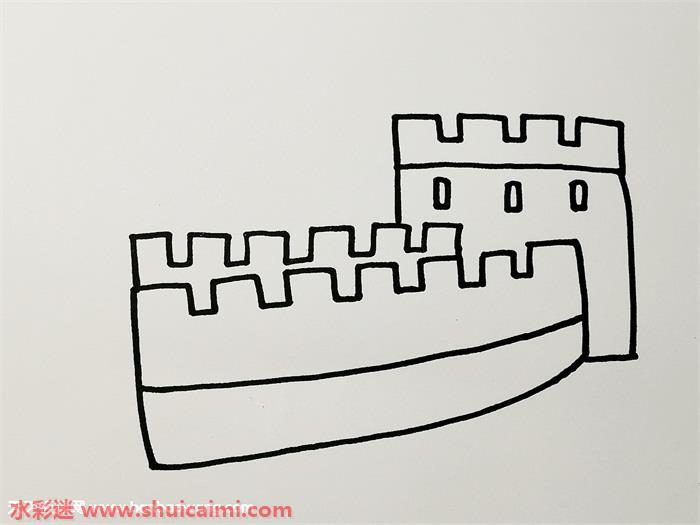 长城怎么画 长城简笔画图片大全带颜色