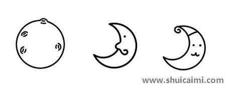 简单的月亮简笔画