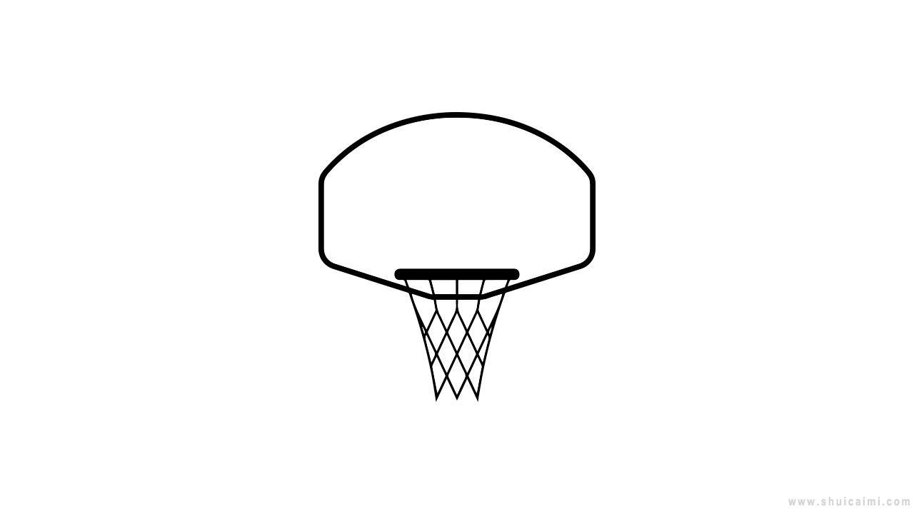 篮球框简笔画怎么画 篮球框简笔画简单又好看