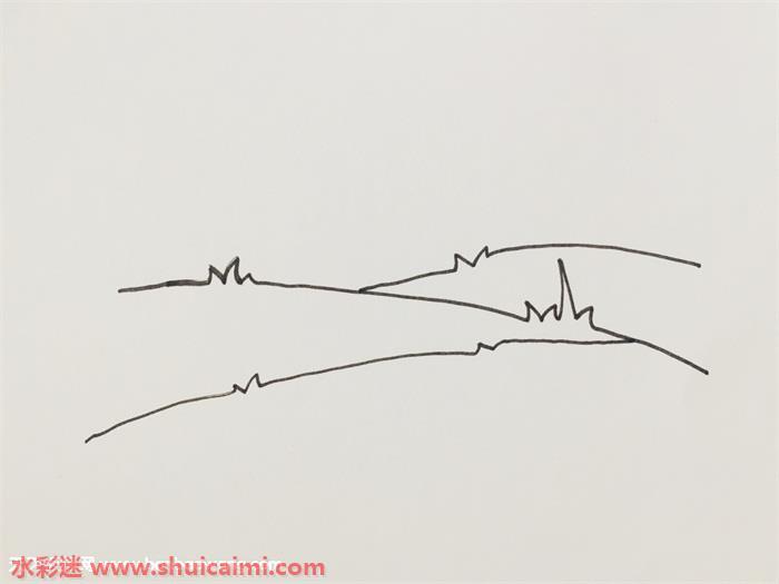 旭日怎么画 旭日简笔画图片带颜色