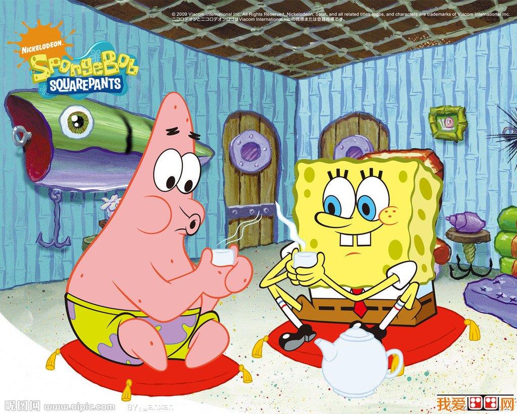 海绵宝宝壁纸欣赏简笔画怎么画 海绵宝宝壁纸欣赏简笔画图片