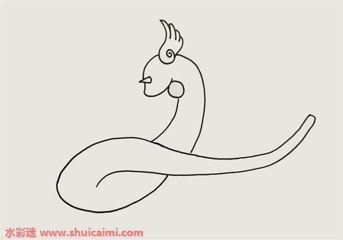 可爱的神奇宝贝哈克龙简笔画步骤