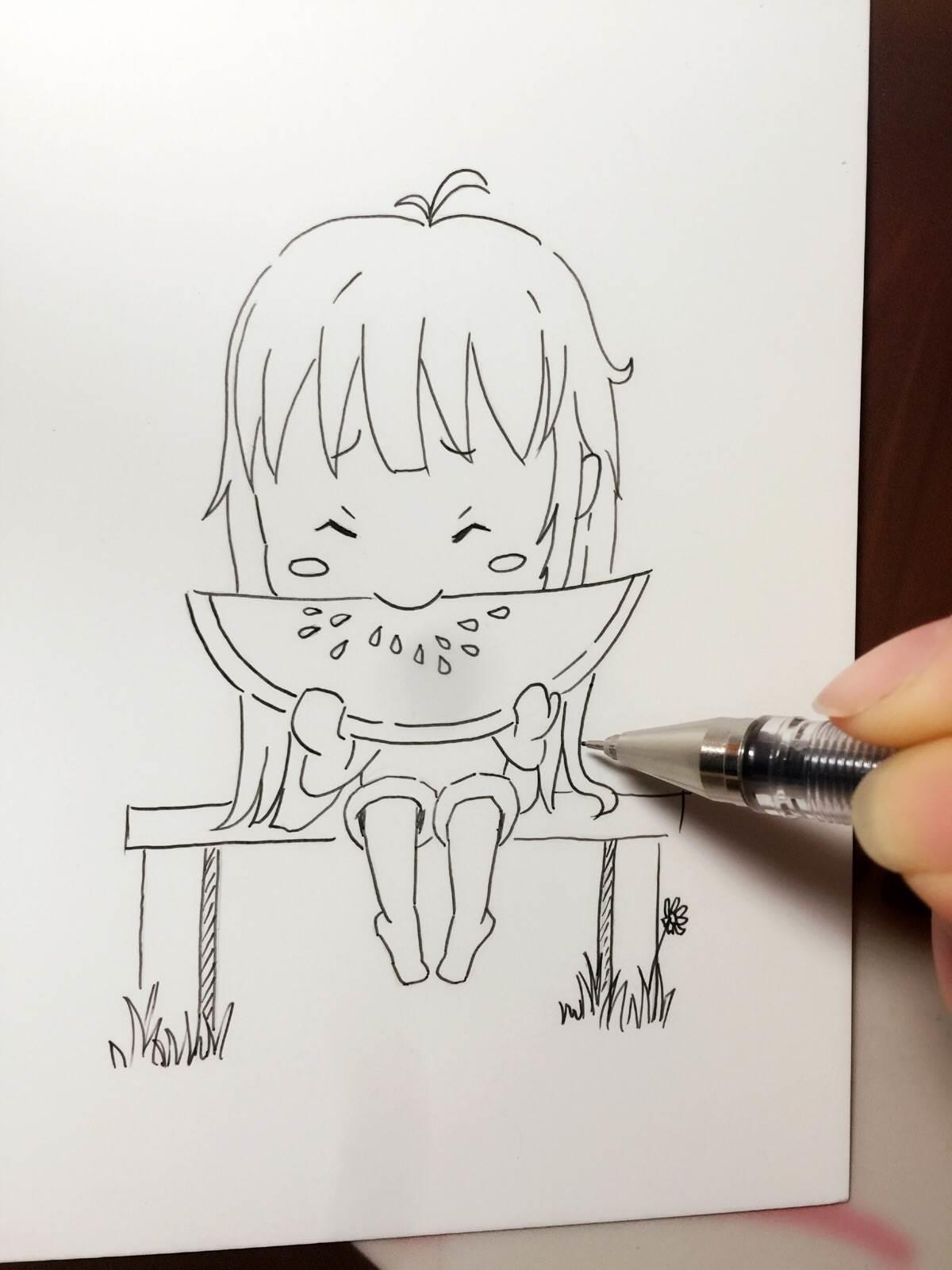 吃的简笔画图片大全 夏天吃的简笔画图片大全