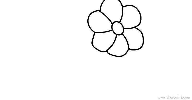 蓝色小花儿童画怎么画 蓝色小花简笔画好看