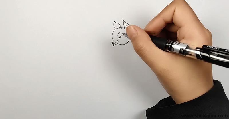 可爱简单小鹿儿童画怎么画 卡通小鹿简笔画