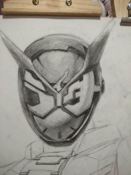 假面骑士简笔画 假面骑士简笔画简单又帅气