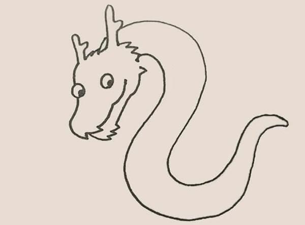 中国龙简笔画 中国龙简笔画简单霸气