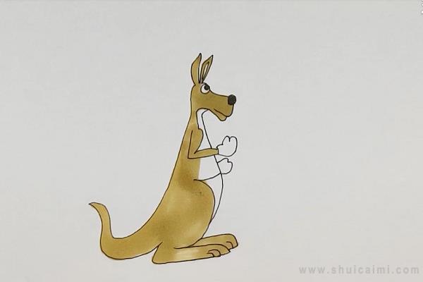 袋鼠简笔画怎么画 袋鼠简笔画好看