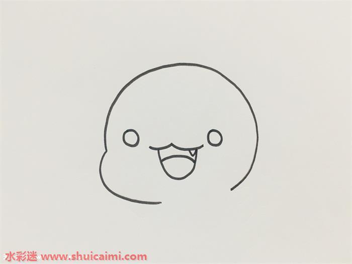 简单可爱的小火龙简笔画步骤