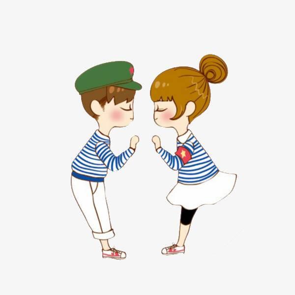 情侣简笔画一男一女 情侣简笔画一男一女可爱