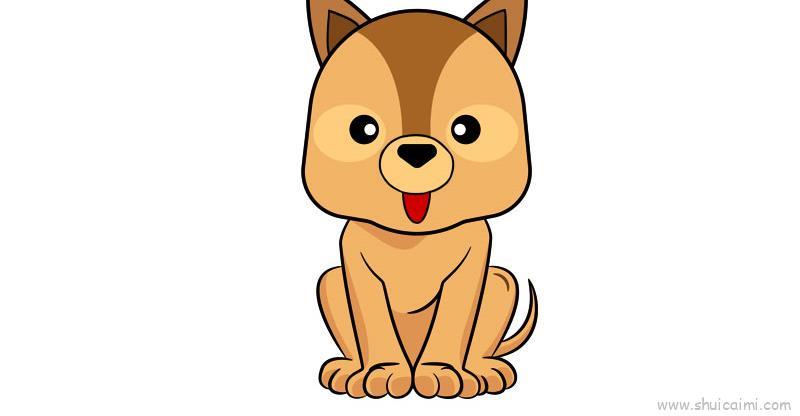 小狗儿童画怎么画 小狗简笔画图片大全