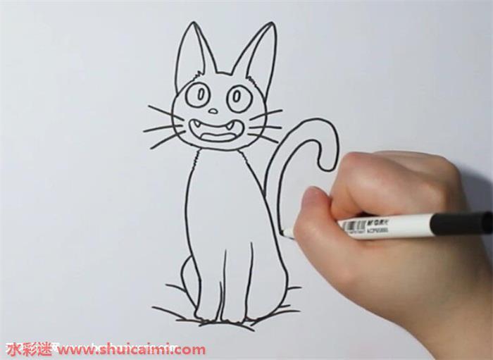 魔女宅急便吉吉怎么画 魔女宅急便吉吉简笔画简单又漂亮