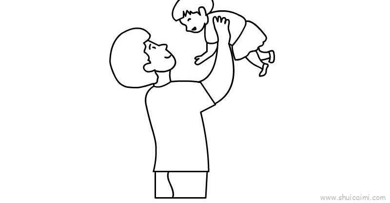 父亲节儿童画怎么画 父亲节简笔画图片大全