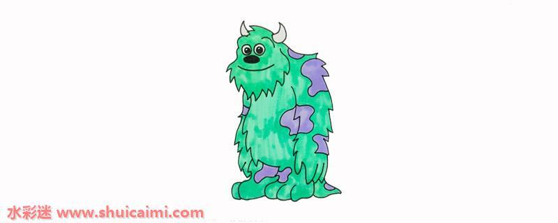 毛怪怎么画 毛怪简笔画步骤图