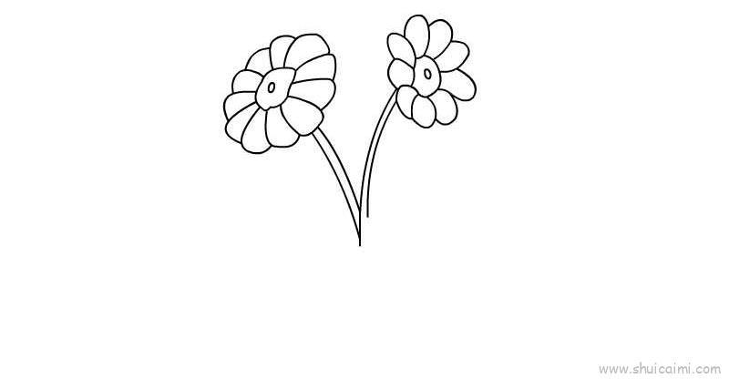 金盏花儿童画怎么画 金盏花简笔画图片